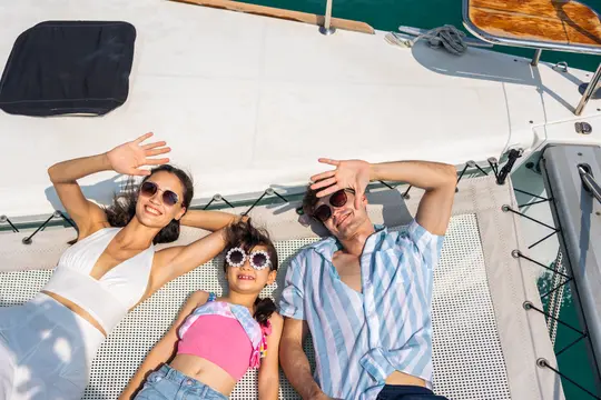 Familie im Sommerurlaub